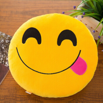 玩具暖手笑脸qq表情抱枕定制 创意emoji表情包坐垫国庆节礼品 调皮 32