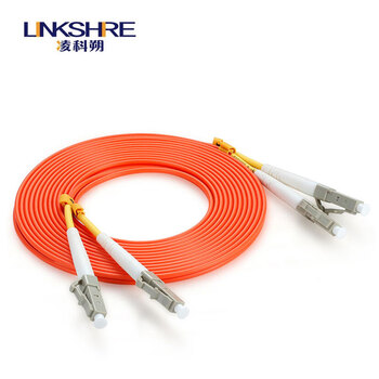 凌科朔（LINKSHIRE）电信级光纤跳线 LC-LC千兆多模双芯光钎网线 收发器熔接尾纤跳钎IDC机房延长线 1.5米