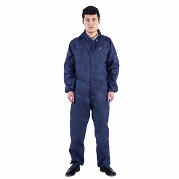 劳保佳 涤卡连体工作服仓储搬运喷漆带帽连体工作服 橘黄色薄涤卡连体服 XL