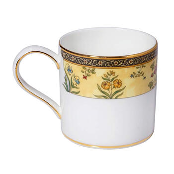 Wedgwood India 印度之花马克杯单只装 骨瓷水杯/牛奶杯/茶杯/咖啡杯子 混合色 350ml