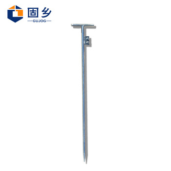 固乡接地针 接地极 电力1米接地钉接地棒接地线地线配针避雷针配件0.8米一米五 镀锌【丁字1.5米】