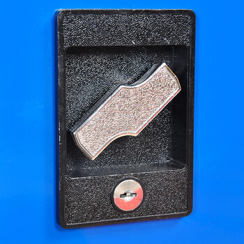 万尊 蓝色一斗工具柜固定底脚 带锁工具车WZ-GJG-11