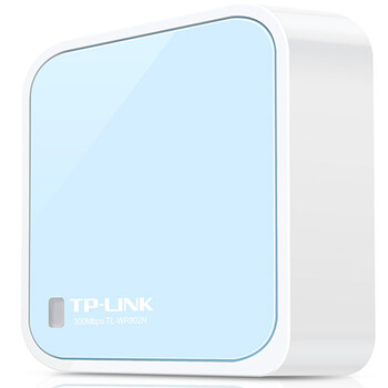 普联（TP-LINK）迷你型无线路由器 ap家用出差便携式有线转无线wifi 信号中继桥接高速穿墙 USB供电 TL-WR802N