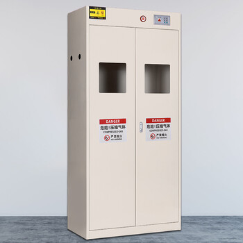 万尊 气瓶防爆柜实验室医院钢瓶柜安全柜可燃气体储存柜双瓶防火加厚WZ-QP-02-02