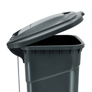 超宝（CHAOBAO）B-011B-1 大号加厚垃圾桶 户外桶酒店物业环卫带盖垃圾桶 120L黑色普通款
