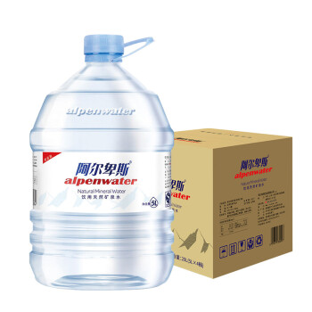 阿尔卑斯 alpenwater 饮用天然矿泉水5L*4桶 整箱 家庭版大桶升级装