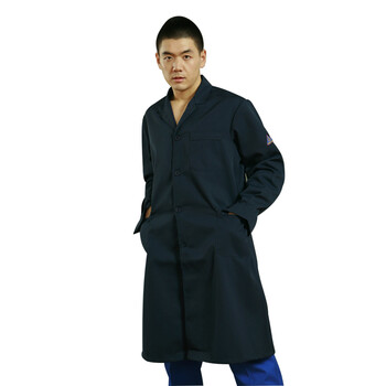 星工(XINGGONG)防酸防静电大褂工作服 电子化工厂劳保服定制 藏青XL码6301-11