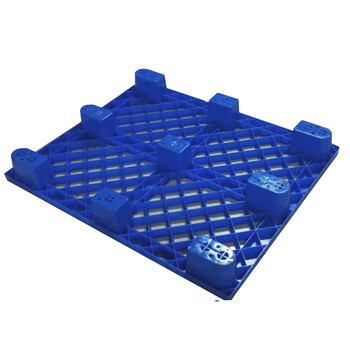 恬晨牌1200x1000x140mm红色1210九脚轻型塑胶托盘货运托盘物流载货托盘塑料托盘仓储托盘（10个装）