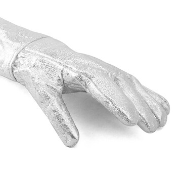 者也 1000度隔热手套 防火服铝箔逃生铝箔围裙炼钢服 隔热手套