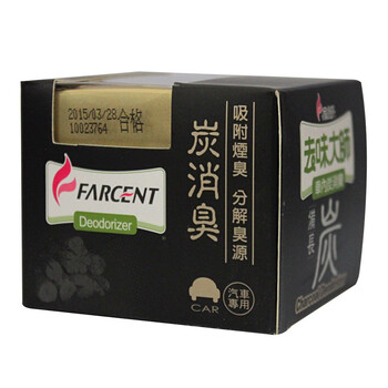 花仙子 去味大师备长碳(汽车专用)120g 车载炭去除异味消除烟臭净化空气备长炭空气清新剂