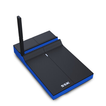 飚王（SSK）Z200无线WiFi同屏器HDMI+VGA双接口2.4G+5G高速传输推屏宝airplay手机/平板/苹果笔记本高清投影