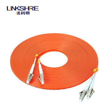 凌科朔（LINKSHIRE）电信级光纤跳线 LC-LC千兆多模双芯光钎网线 收发器熔接尾纤跳钎IDC机房延长线 3米