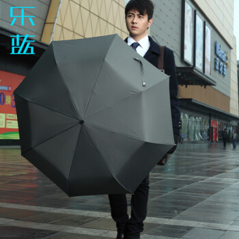 
                                        零时差雨伞男士直杆伞 双层加厚超大自动商务长柄伞女士防晒防紫外线太阳伞户外高尔夫遮阳晴雨伞 135CM外黑内黑                