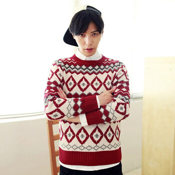 YXZL 2014秋冬男装新款 <em>针织</em>衫 秋冬民族风 毛