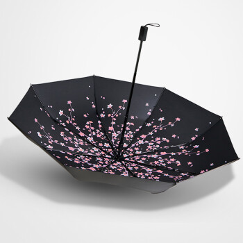 
                                        Culrag太阳伞女防紫外线防晒遮阳伞创意晴雨伞 落樱缤纷                
