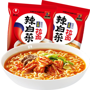 农心 方便面 辣白菜 辛拉面 多种口味 120g*5 五连包