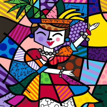巴西艺术家罗梅罗布里托卡通壁画波普儿童欢乐