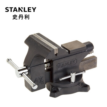 史丹利（Stanley）轻型台虎钳83-065-1-23维修固定钳夹持钳4.5英寸桌虎钳
