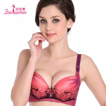 纤佳美正品牌<em>都市</em>性感聚拢<em>文胸罩</em> 天竺<em>丽人</em>美