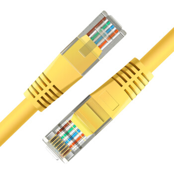 和宏（D&S）DNS4102 超五类网线 2米 黄色 超高速网络跳线带水晶头连接线
