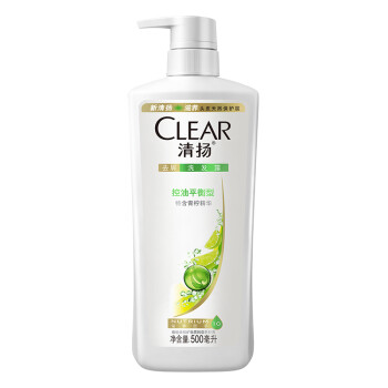 清扬(CLEAR)洗发水 去屑洗发露控油平衡型500ml