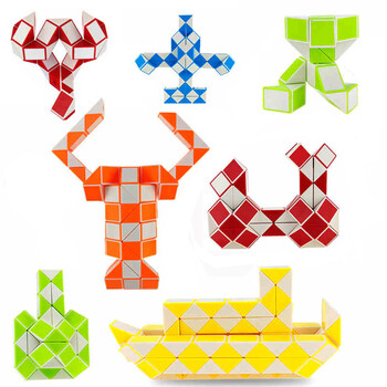 百变魔尺异形魔方早教益智玩具24段36段48段72段96段内置弹簧赠说明书包邮 96段大轮船 彩盒装【图片 价格 品牌 报价】-京东