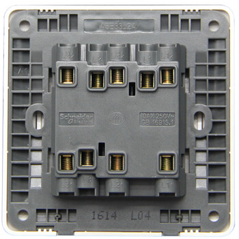 施耐德电气 三开双控开关 86型暗装墙壁开关面板 开关插座 睿意系列 白色