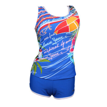 speedo速比涛14年新款女士休闲分体游泳衣海边度假遮肚显瘦如图 38