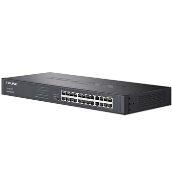 普联（TP-LINK） 24口全千兆交换机 非网管T系列机架式 企业级交换器 监控网络网线分线器 分流器 TL-SG1024T