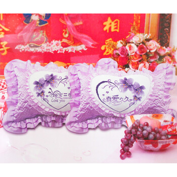 
                                        欧奈雅十字绣新款抱枕百年好合永结同心婚庆结婚喜庆单人枕头一对系列 百年好合 永结同心 粉色双人枕                
