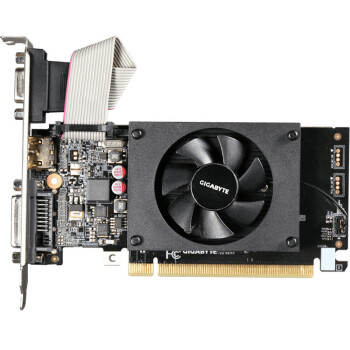 技嘉(GIGABYTE)GeForce GT710D3-2GL 954MHz/1800MHz 2GB/64bit GDDR3显卡