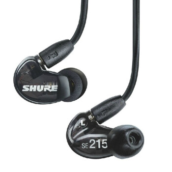 舒尔（Shure）SE215 动圈 HIFI入耳式耳机 货到付款 京东派送 黑色