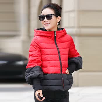 丽影随行2014秋冬季女款大码<em>棉服短装女式棉</em>