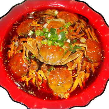 香辣蟹罐装麻辣公母大闸蟹小螃蟹肉海鲜现做办