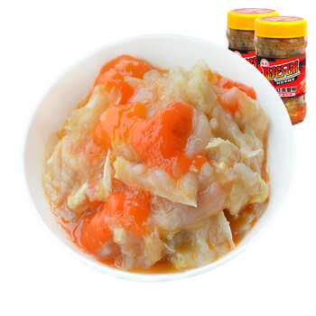 陆龙 梭子蟹 炝蟹即食呛蟹 5a红膏蟹糊 300g/瓶 2瓶装 全母蟹制 _ 9折