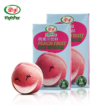 牵手果汁 桃汁饮料 250ml*24 整箱