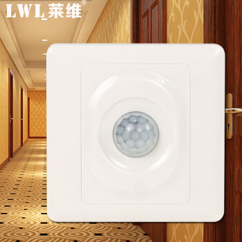 
                                        
                                        【京东配送】人体红外感应开关延时可调LED灯节能灯日光灯感应开关插座可替代声控光控86型开                