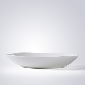 洛威 自由搭配釉下彩纯白骨瓷餐具西式菜盘家用米饭碗西餐牛排盘碗碟 8英寸方形深盘