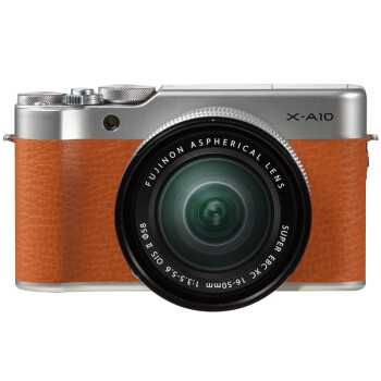 富士微单（FUJIFILM）X-A10 (XC 16-50II) 微单/照相机 XA10 摩卡棕 小巧轻便 时尚复古