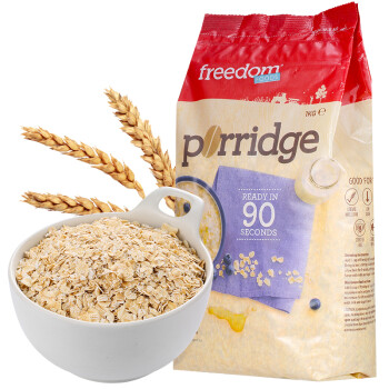 澳洲进口 Freedom澳菲顿 原味全麦燕麦片 1kg 代餐营养早餐食品
