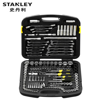 史丹利（STANLEY）150件套120件套综合工具组套94-181-1-22汽修套筒棘轮套装机修 150件工具组套 94-181-1-22