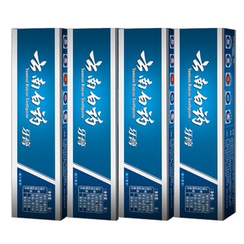 云南白药牙膏套装(留兰香型)65g*4支