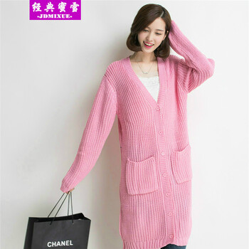 <em>经典</em>蜜雪 2014韩国新款超长针织<em>开衫</em>时尚女外