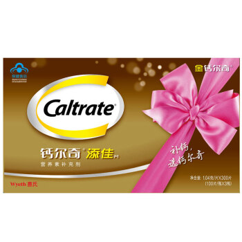 钙尔奇（Caltrate）添佳片 钙片 礼盒 300片