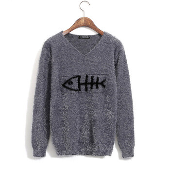 臻杰龙(JUSTLONG)2014秋冬装<em>毛衣</em>韩版<em>鱼骨</em>