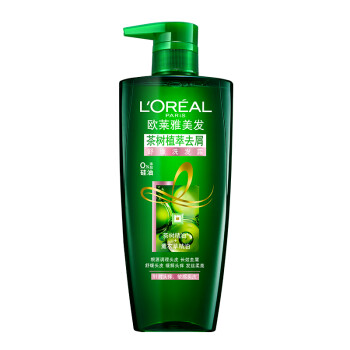 欧莱雅（LOREAL）茶树植萃去屑舒缓洗发水 700ml（天然去屑止痒去油控油洗发露）