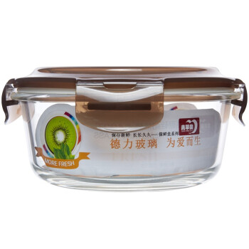 青苹果 耐热玻璃保鲜盒套装 3件套 BXHK03-8 烤箱 冰箱 微波炉适用保鲜盒