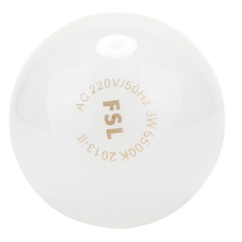 
                                        佛山照明(FSL）led灯泡e27灯泡螺口3W大口节能灯泡水晶球泡 水晶球泡3W e27白光5只装                