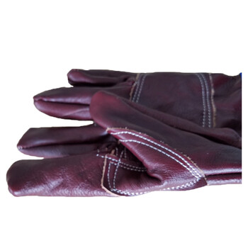 路宁 长袖帆布衬皮电焊手套 100付