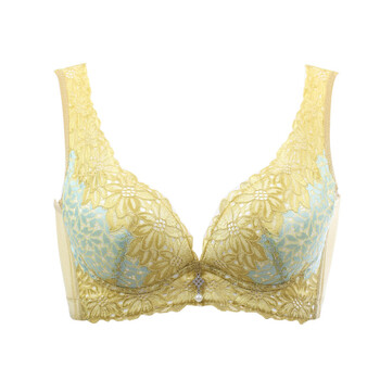 玫瑰柏拉图新款蕾丝性感收副乳<em>女士</em>内衣3/4罩